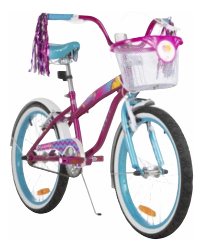 Bicicleta Gw Candy R20 Niña 8-12años Acero Canasta