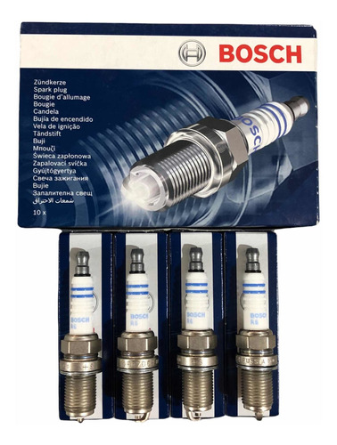 Juego Bujias Bosch Fr7dc+ Para Peugeot 306 2.0 Desde 1993