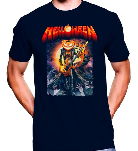 Camiseta Premium Rock Estampada Helloween 02