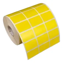Comprar 5 Rolos Etiqueta 33x22 3 Colunas Couche Para Impressoras Argox Bematech Elgin Zebra Intermec Sato - Rolos Com 32 Metros