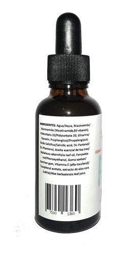 Imagen 2 de 2 de Serum Facial De Día 10% Niacinamida Piel Grasa/mixta