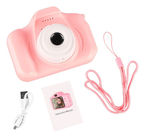 Cámara Digital Para Niños De 8 Megapíxeles, Rosa, Hd, Cámara