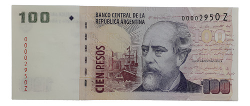 Billete 100 Pesos Roca - 3er. Millar Serie Z Sin Circular