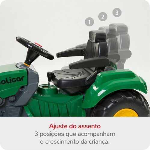 Quadriciclo Politractor® De Pedal Passeio Verde - 7584