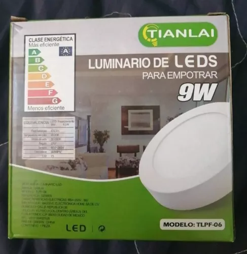 Lámpara LED Redonda Slim 6 Plafon 9W 
