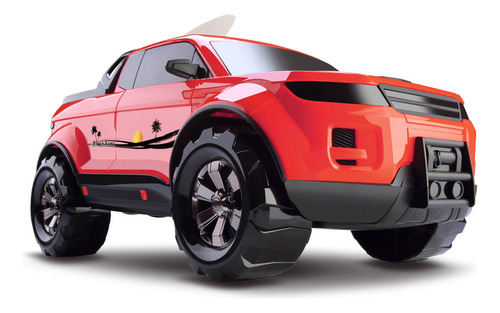 Brinquedo Carrinho Pick-up Force Surfing Concept Roma Cor Vermelho -1