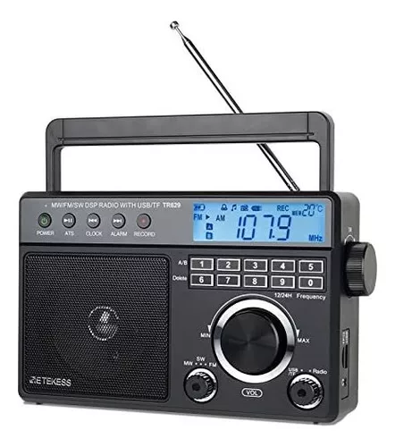 Retekess Tr629 Radios Portátiles De Onda Corta, Radio Digita