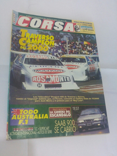 Revista Corsa 1528 Traverso Campeon Del Tc 2000