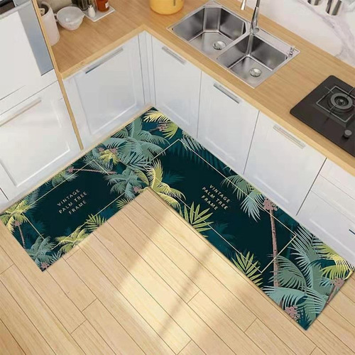 alfombra de cocina decoración de entrada antideslizante para puerta delantera azul sala de estar FOMIYES 2 alfombras de cocina de poliéster para baño 40 x 120 cm 40 x 60 cm 