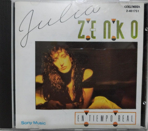 Julia Zenko  En Tiempo Real Cd Arg La Cueva Musical 