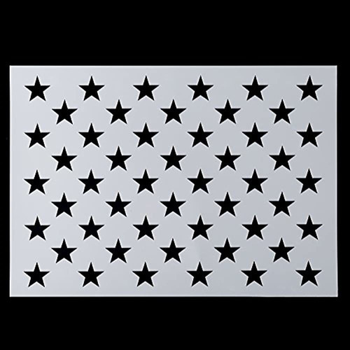 Bandera Americana 50 Estrellas Plantilla Para Pintura Sobre
