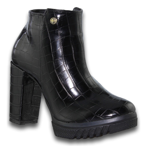 Botines Para Mujer De Moda Estilo 5750tr5 Acabado Drilo Colo