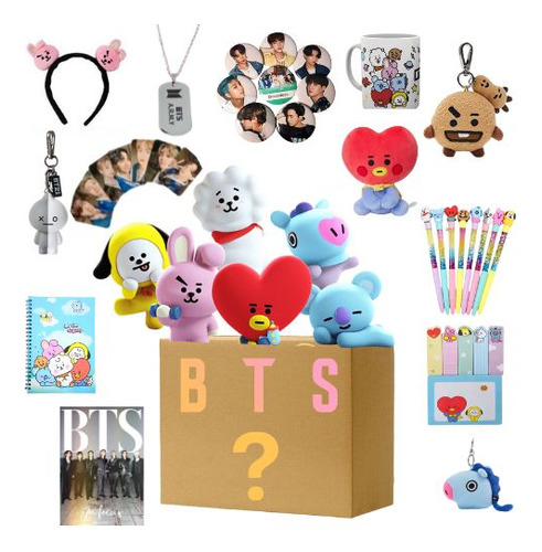 Bts21 Caja Sorpresa K -pop 5 Articulos Bts Army