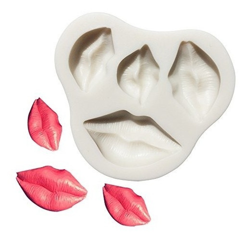 Kiss Collection Fondant Candy Molde De Silicona, Labios Fond