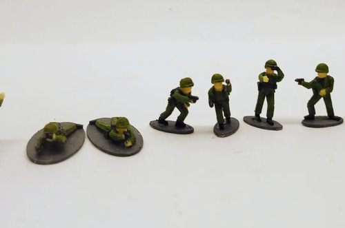 Soldado Escala Ho. 10 Unid. Trenes. Pintados Impresion 3d