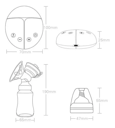 Extractor De Leche Eléctrico Doble Bomba Usb +30 Bolsa Leche