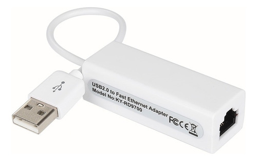 Adaptador Tarjeta De Red Lan Rj45 Fast Ethernet  Usb 2.0