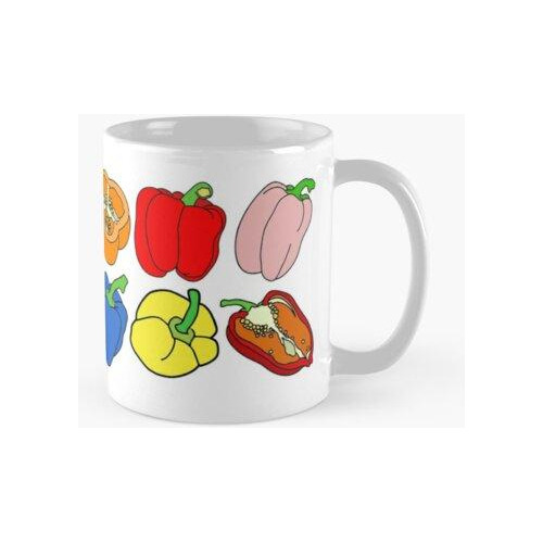 Taza Paprika Rainbow Bell Peppers Calidad Premium