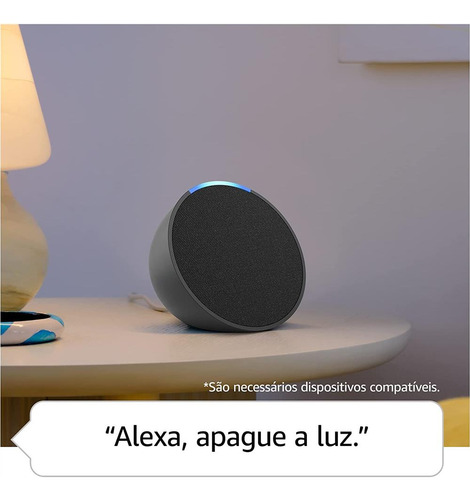 Echo Pop Amazon C/alexa Smart Speaker Compacto C/som Envolve