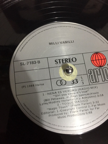 Milli Vanilli - Girl You Know It´s True - Maxi Single (Usado)