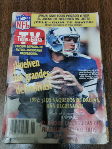 Revista Teleguía Los Vaqueros De Dallas 1992