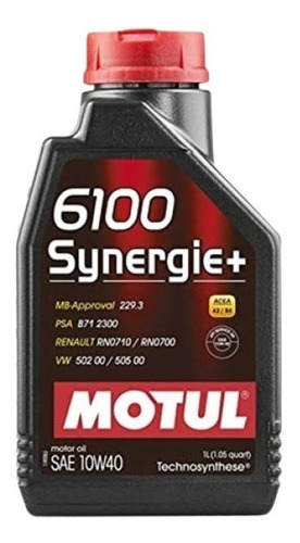 Aceite Motul 6100 Synergie + 10w40 (1litro)