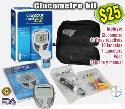 Glucómetro Marca Contour Next Ez De Ascencia Filial De Bayer