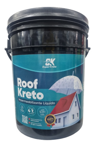 Pintura Elastomérica Impermeabilizante Roof Kreto Super Kret