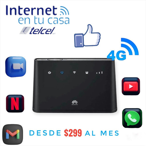 Modem Wifi Hotspot Mifi Ilimitado Telcel Para Casa