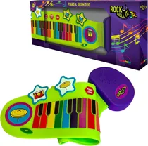 Comprar Jr Piano And Drum Duo - Piano Flexible Portátil Y Almohadill