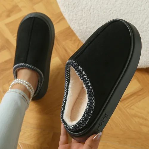Zapatillas De Algodón Para Mujer Con Fondo Grueso Para El Ho | Cuotas sin  interés
