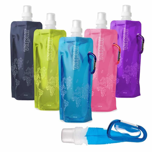 Anti-botella Bolsa Plegable Flexible Deportes Agua Azul