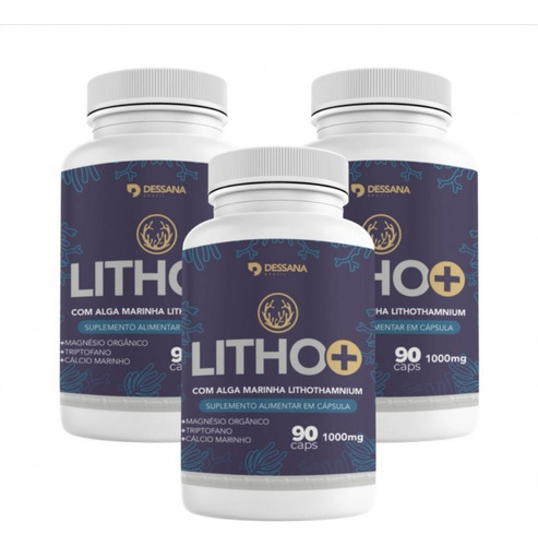 Lithothamnium X3 Dessana 90 Cap Dwl Brasil Sem Sabor