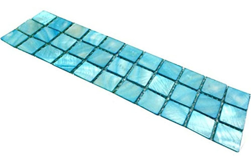 Azulejo De Baño Azul Mosaico