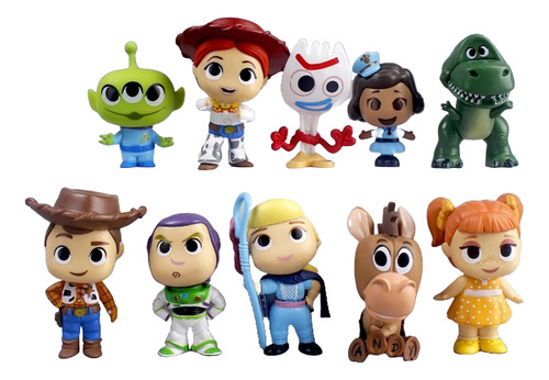 10 Figuras Toy Story Pvc De 4-8cm Coleccionables