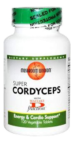 Mushroom Wisdom Comprimidos Super Cordyceps, 120 Unidades