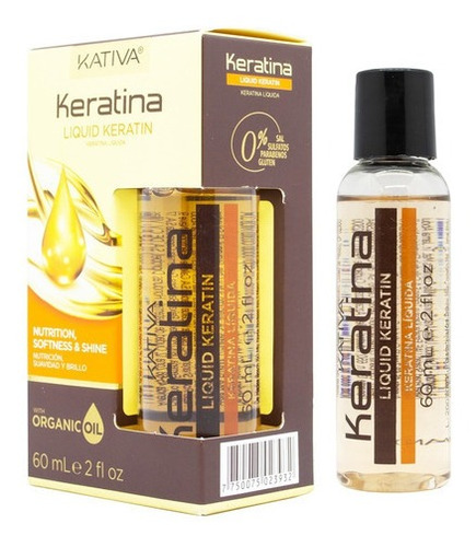  Kativa Keratina Líquida Serum Nutritivo Cabello Dañado 60 M