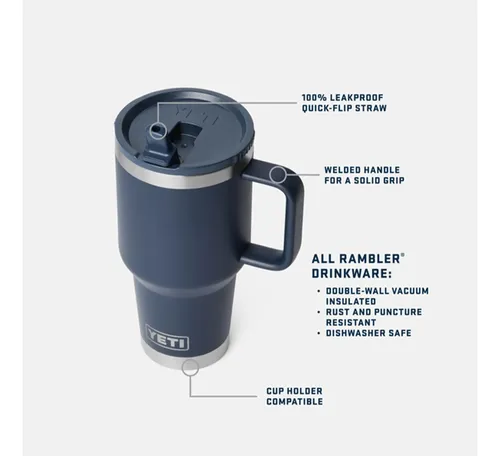 Taza De Viaje Yeti Rambler De 30 Oz Con Tapa Abatible | Cuotas sin