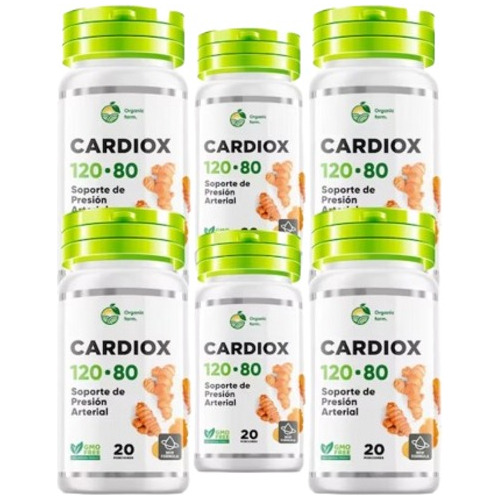 Cardiox Trata Presión Arterial & Salud De Corazón 06 Frascos