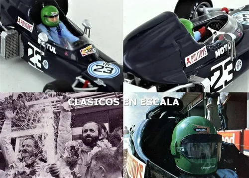 Modèle Réduit Spark 1:43 March F1 721 #16 GP France 1972 H. Pescarolo Bleu S7264