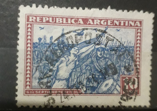Argentina Año 1930 Rev Del 30 La 10$ Gj 692 Usada L0003