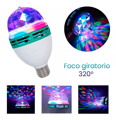 Foco Lampara Led RGB Giratorio De Color
