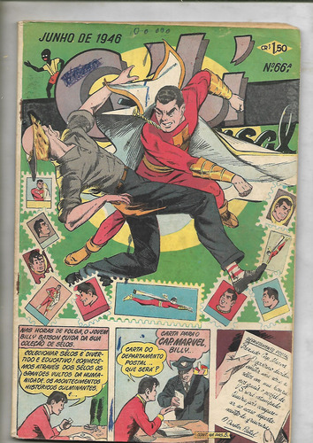 Gibi Mensal Nº 66a Junho 1946 C/ Namor Cap Marvel Original (Usado)