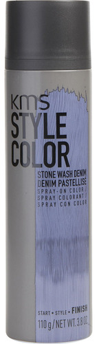 Spray De Peinado Kms Style Color Stone Wash Denim 110 Ml