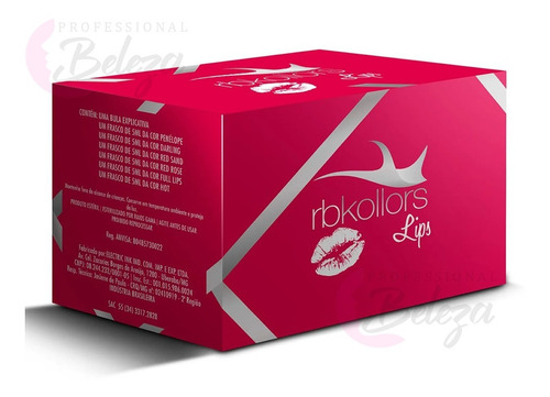 Imagem 4 de 6 de Kit Lips Pigmento Rbkollors - Micropigmentação Labial
