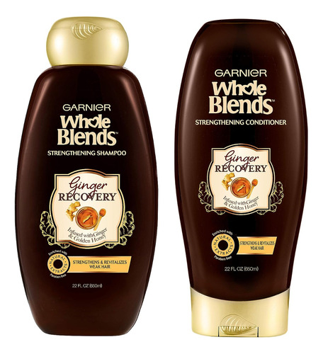 Shampoo Y Acondicionador Garnier Whole Blends Ginger Recover