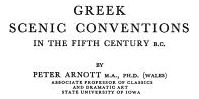 Libro Greek Scenic Conventions In The Fifth Century B.c. ...