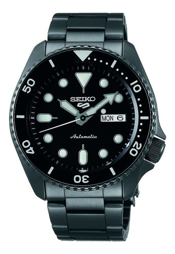 Relógio masculino Seiko Srpd65 Automatic Grey Pulse em aço
