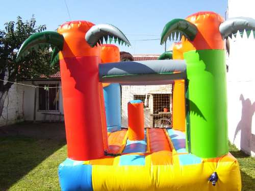 Imagen 5 de 10 de Castillo Inflables 3x3 C/turbina Mas Cama Elastica De 2,44