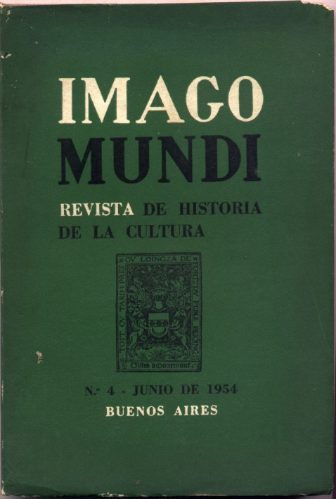 Imago Mundi. Revista De Historia De La Cultura. Junio 1954